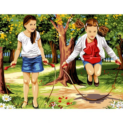 Le bambine che saltano la corda