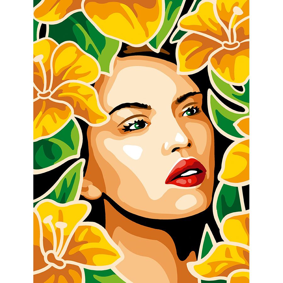 Ragazza nei fiori gialli