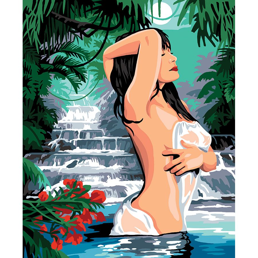 Donna nel fiume