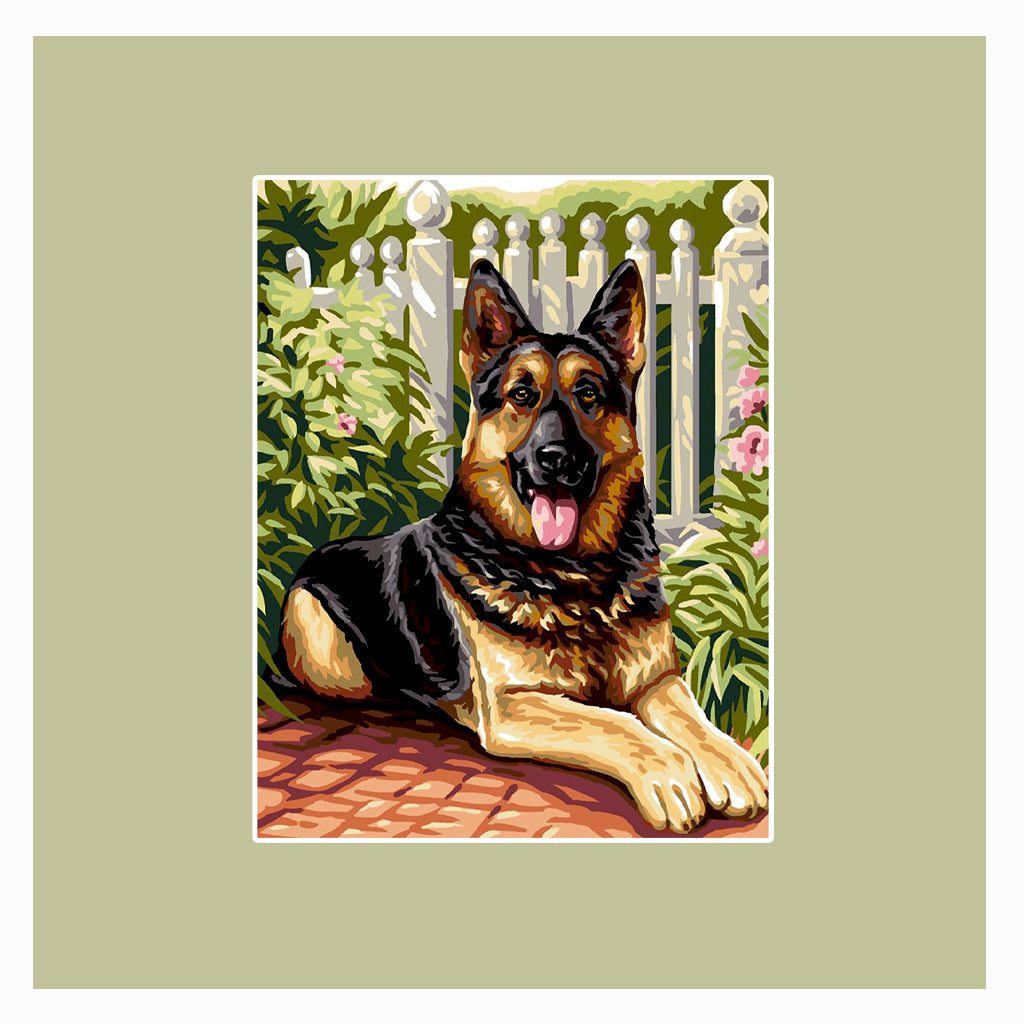 Huacan diamante ptura cane pastore tedesco quadrato pieno/diamante rotondo ricamo mosaico animale decorazioni per la casa  15