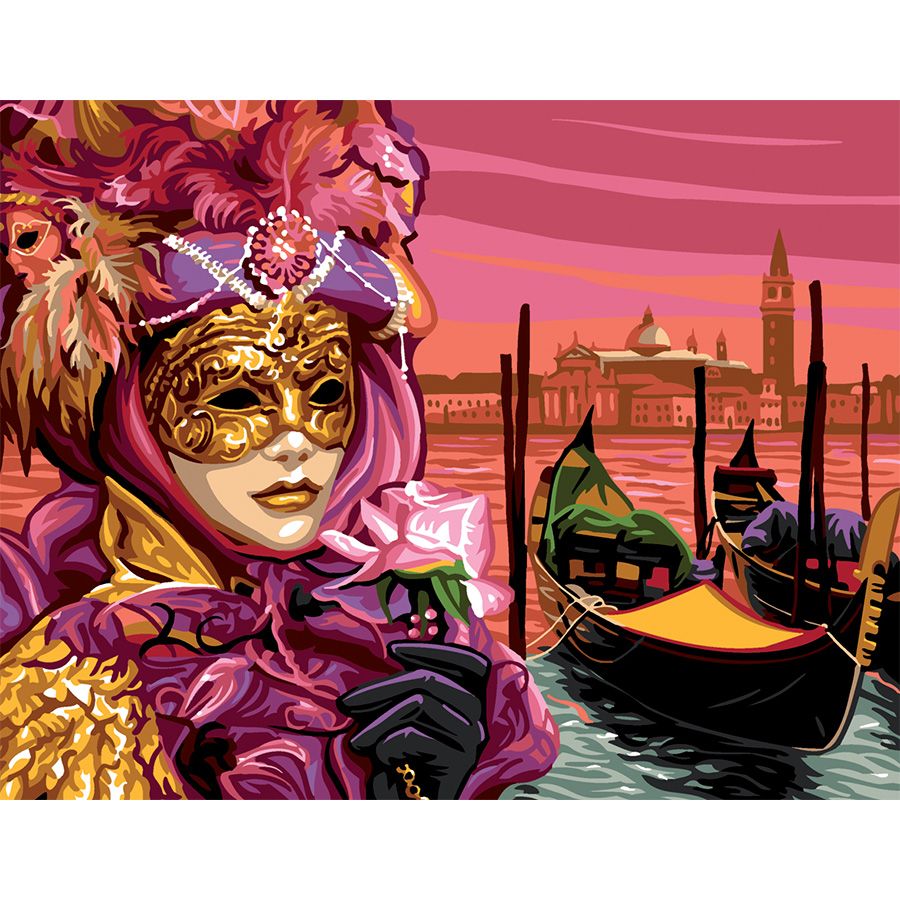Maschera e gondola veneziane