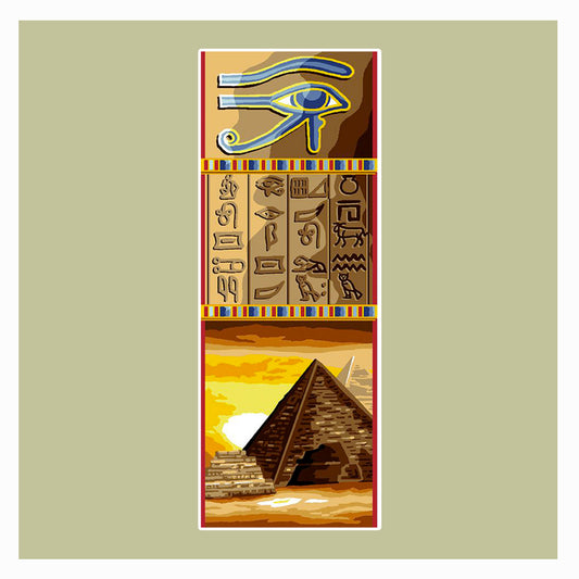 Geroglifici e piramide egiziana