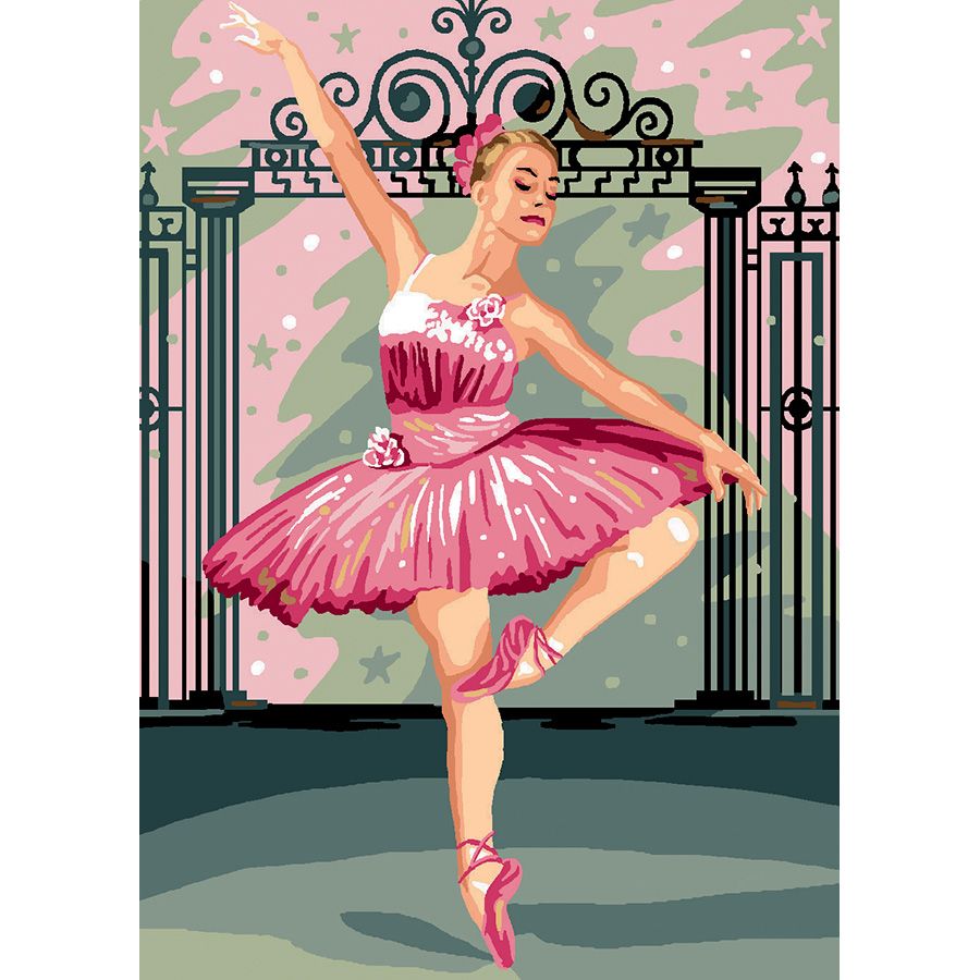 Ballerina all'ingresso