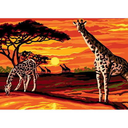 Le giraffe nella savana