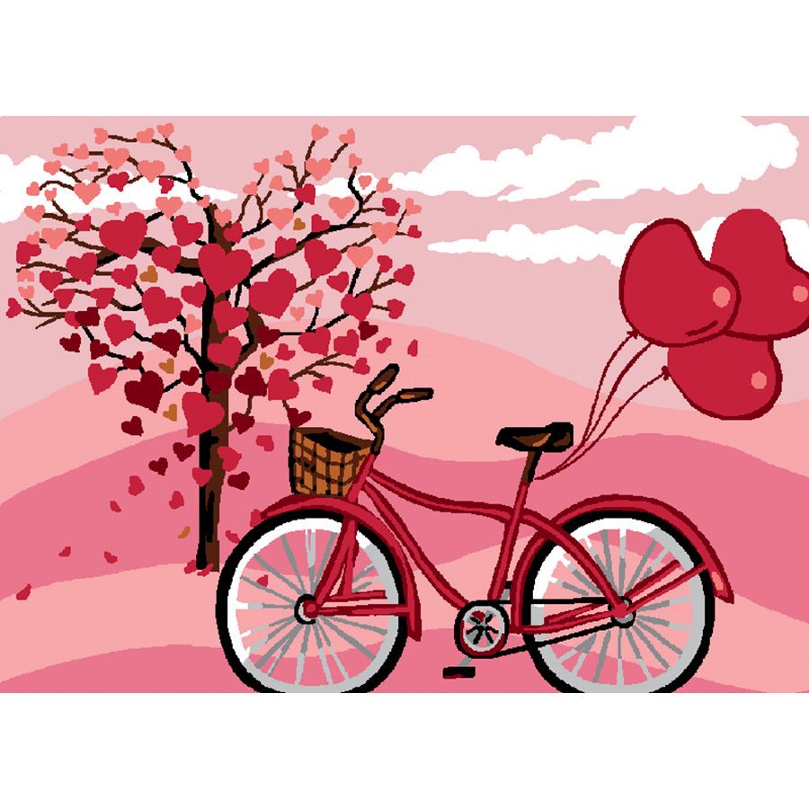 La bicicletta e i cuoricini