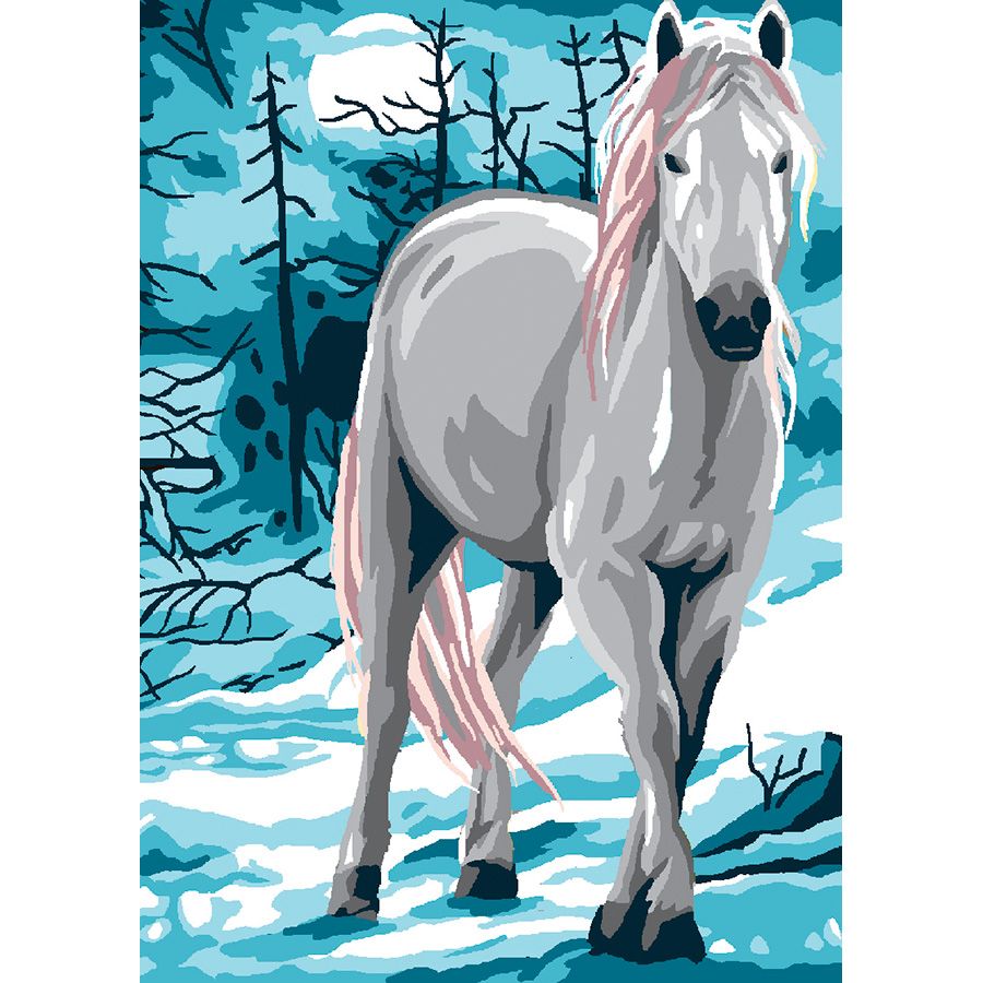 Cavallo nella neve