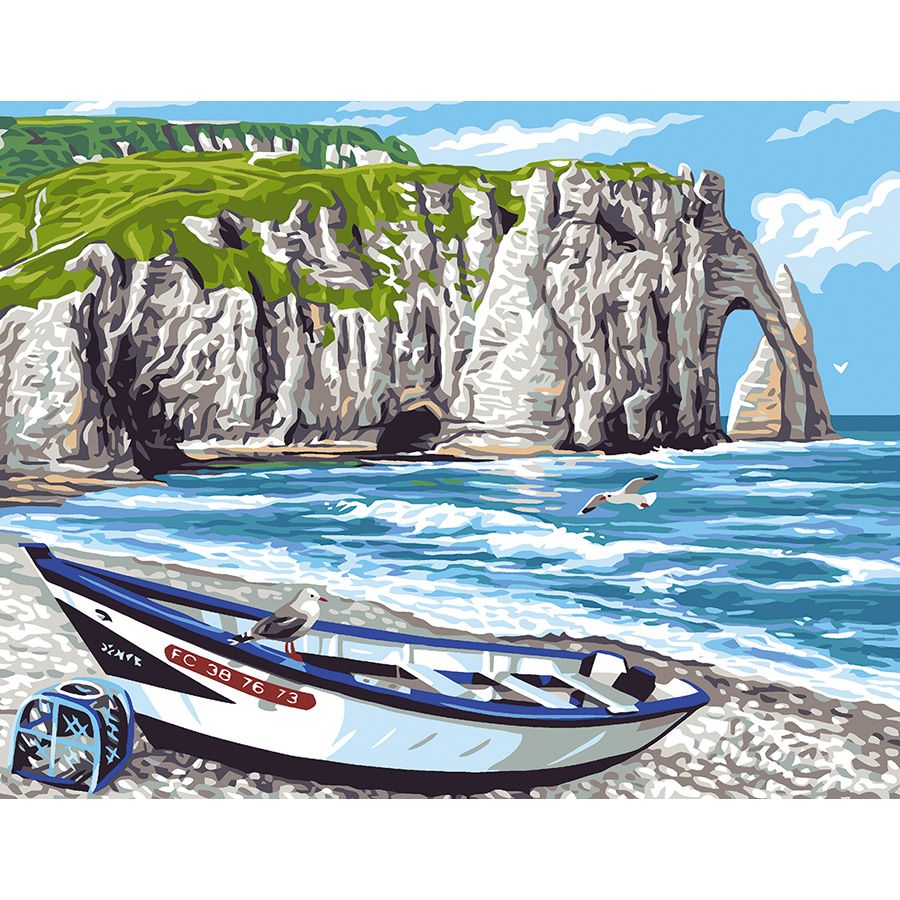 La scogliera e la barca