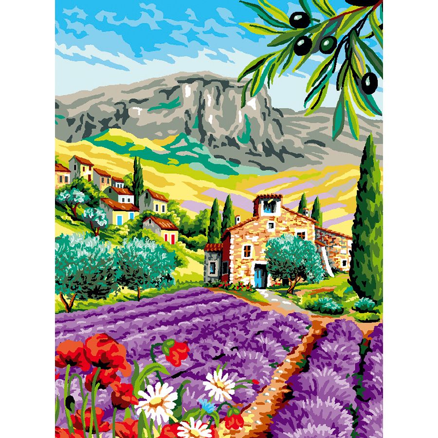 La città di collina fiorita