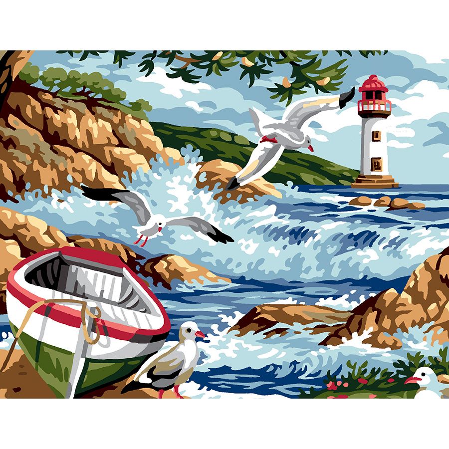 Le onde sugli scogli