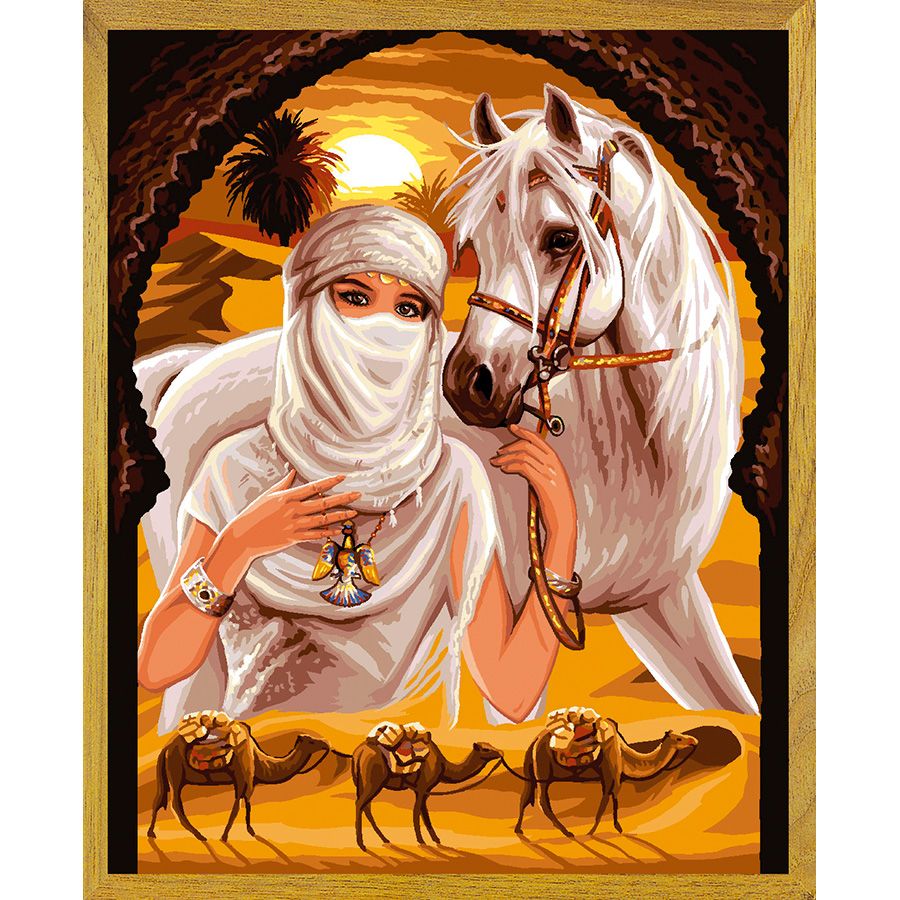 La nomade e il cavallo del deserto