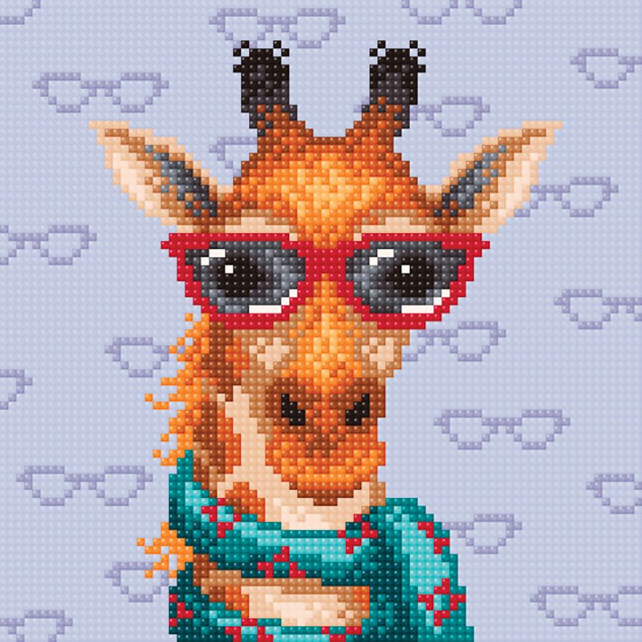Giraffa con gli occhiali