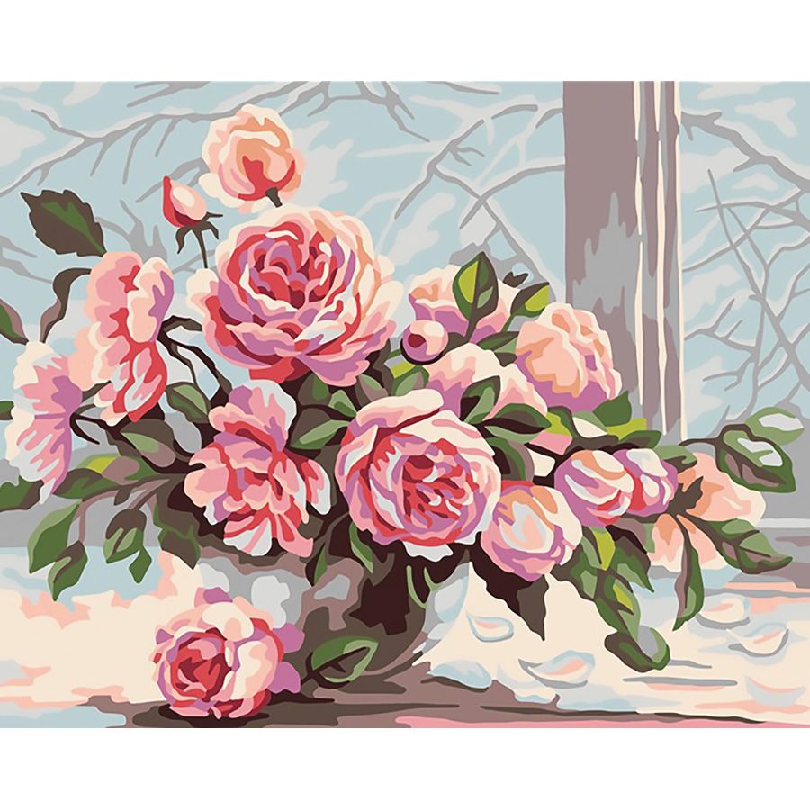 Vaso di fiori invernale