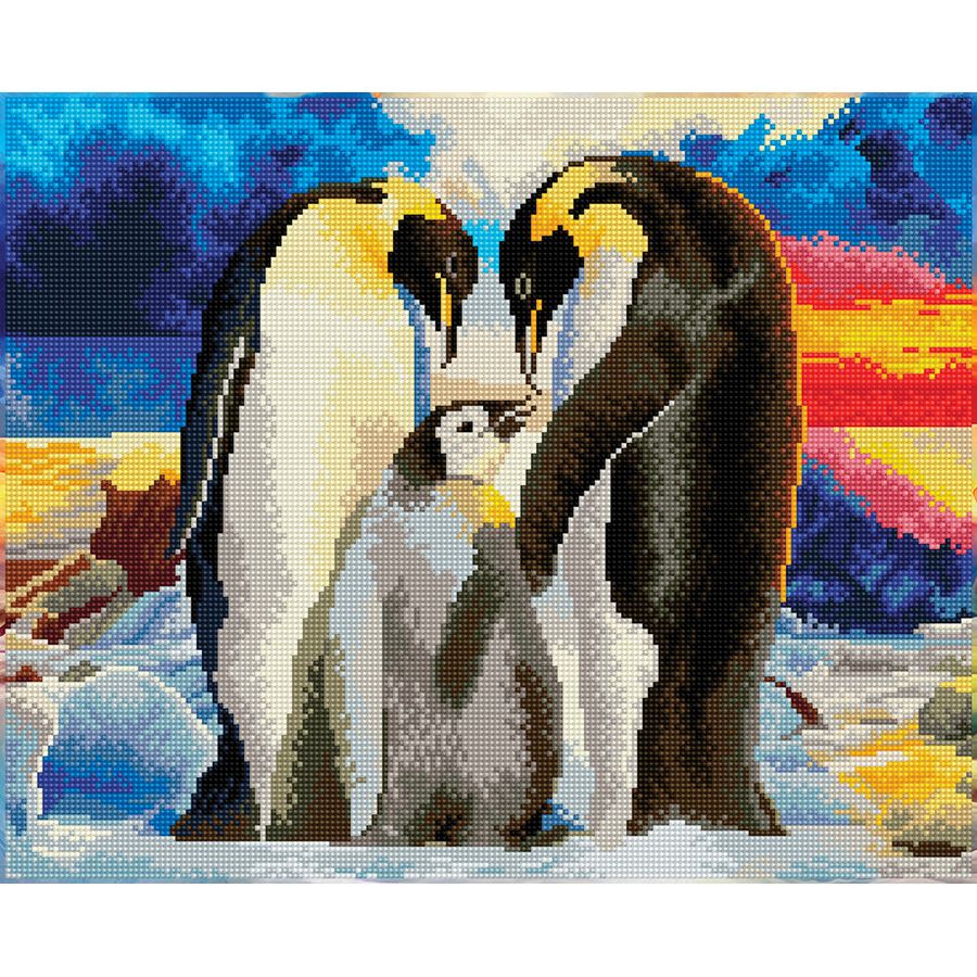 Pinguini sul lastrone di ghiaccio