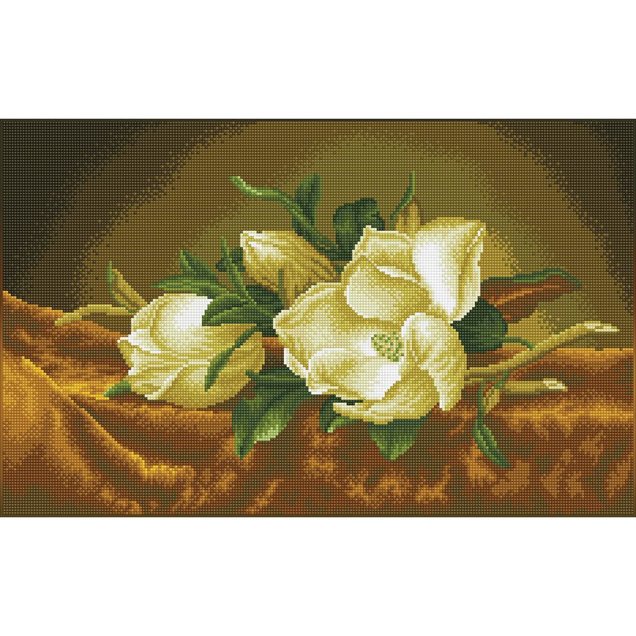 Magnolie su velluto dorato