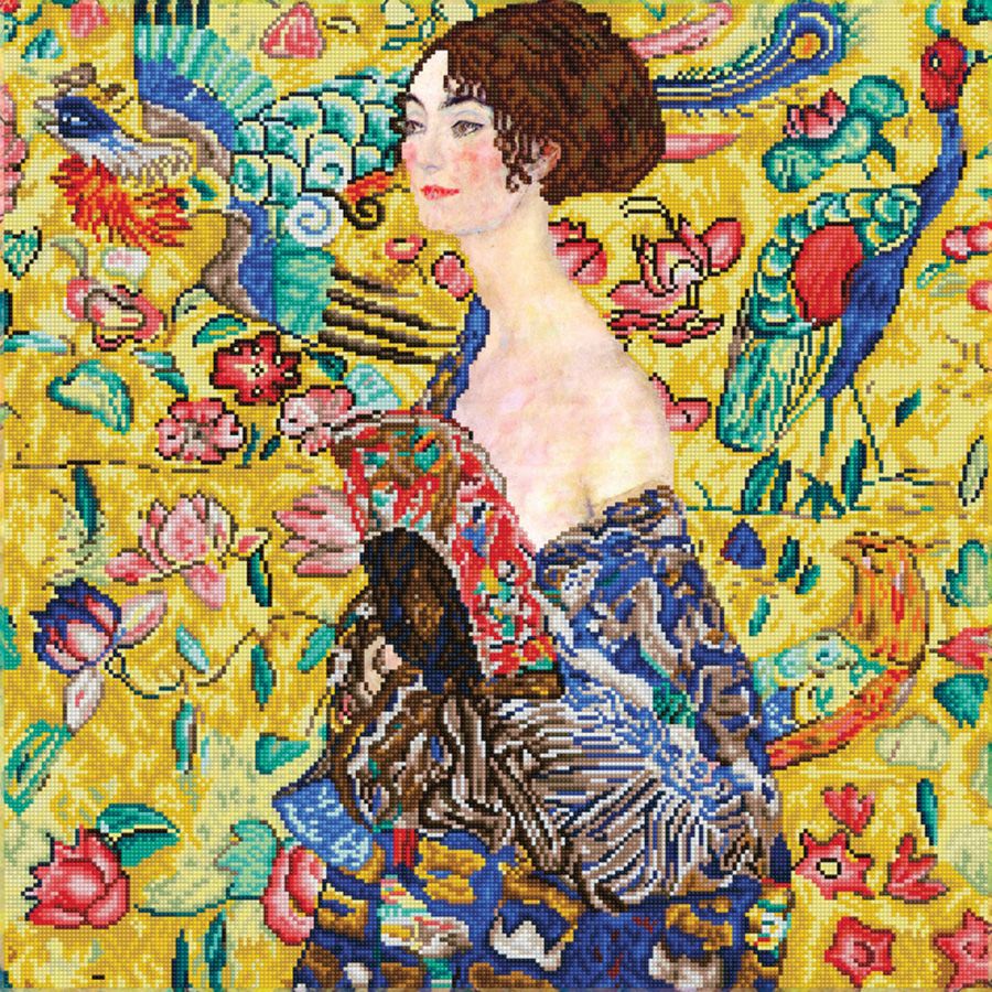 Dama con ventaglio di Klimt