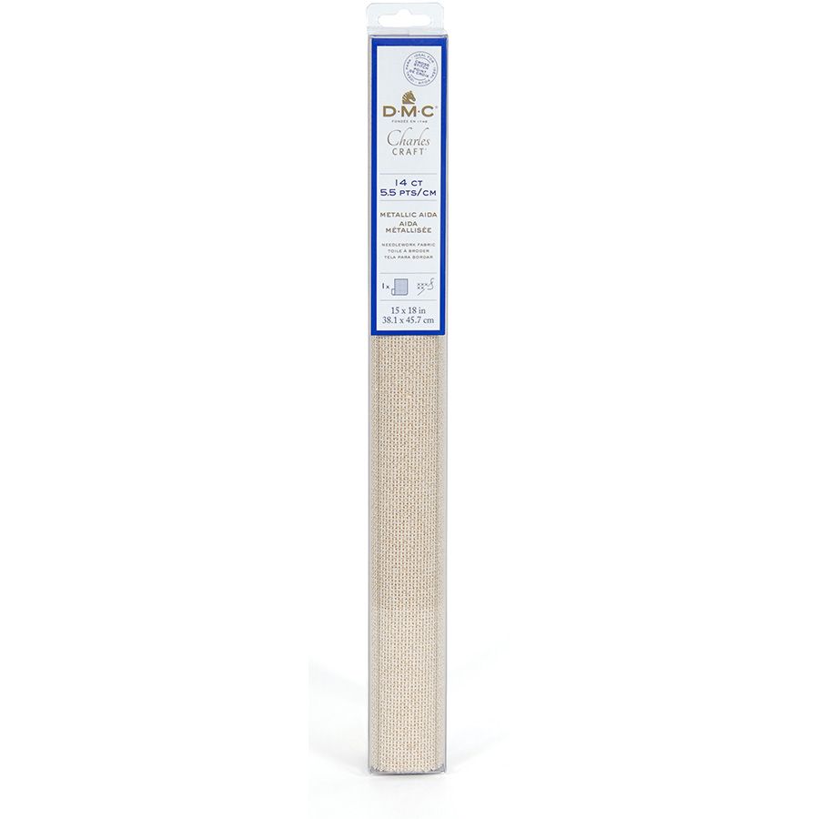 Tela da ricamo Aida 5.5 - DMC "Oro metallizzato"