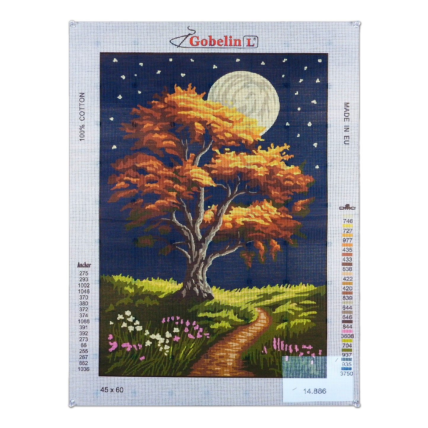 Albero tra luna e stelle