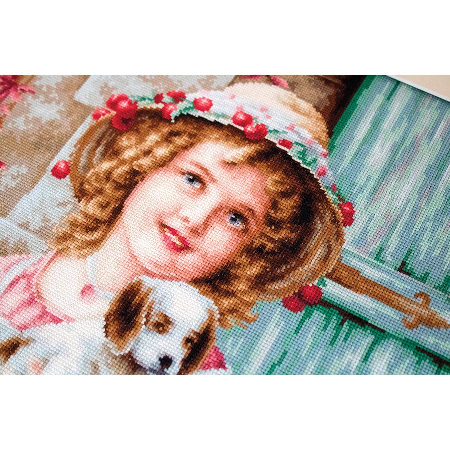 La bionda bambina con i riccioli