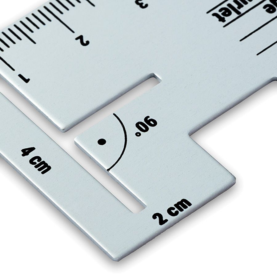 Righello per orlare - 40x105mm