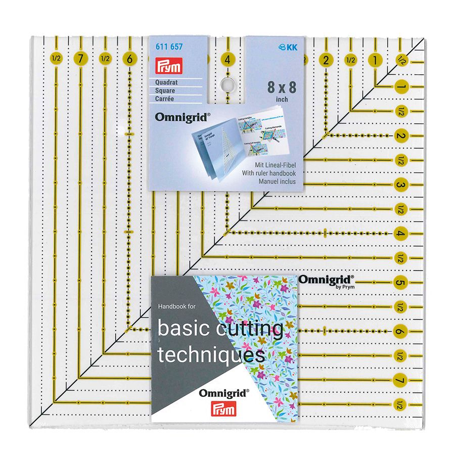 Righello per patchwork - 8x8 pollici