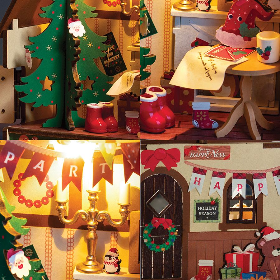 Casa di Natale scintillante