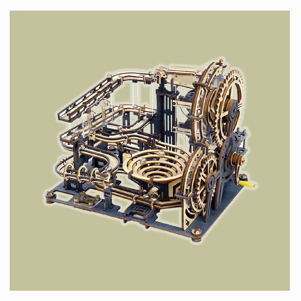 Kit di Costruzione 3D in Legno Pista per Biglie, Modello Meccanico, Set di Puzzle 3D in Legno per Adulti e Ragazzi Kit di Costruzione 3D in Legno Pista per Biglie, Modello Meccanico, Set di Puzzle 3D in Legno per Adulti e Ragazzi