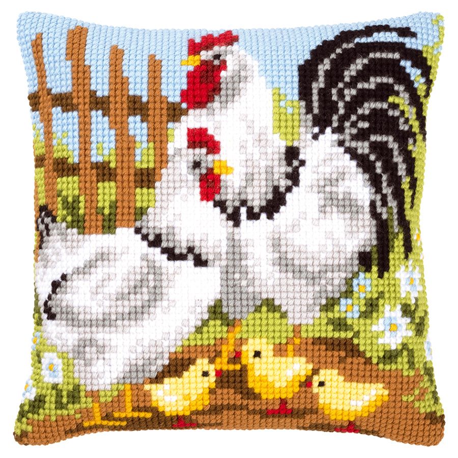 Gallo, gallina e pulcini