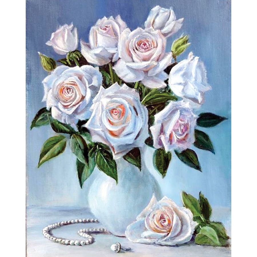 Bouquet di rose bianche