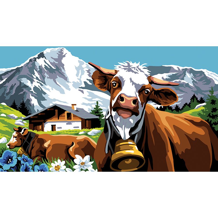 Mucche in montagna