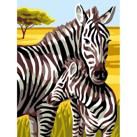 Zebre nella savana