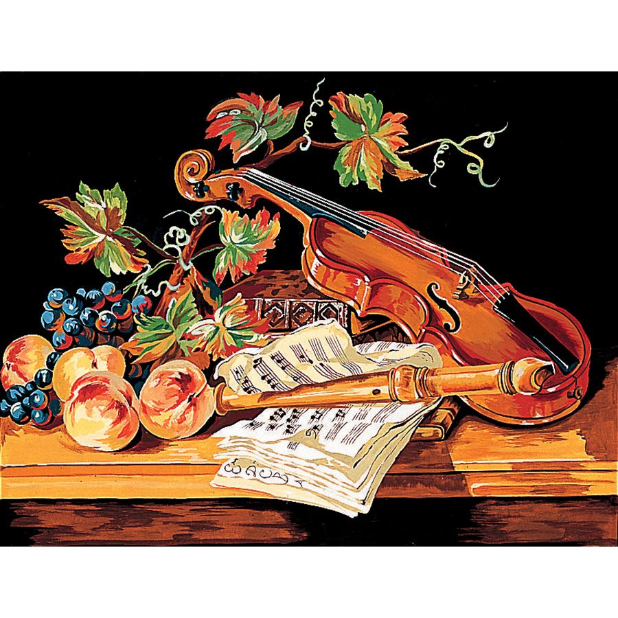 Violino e flauto con natura morta