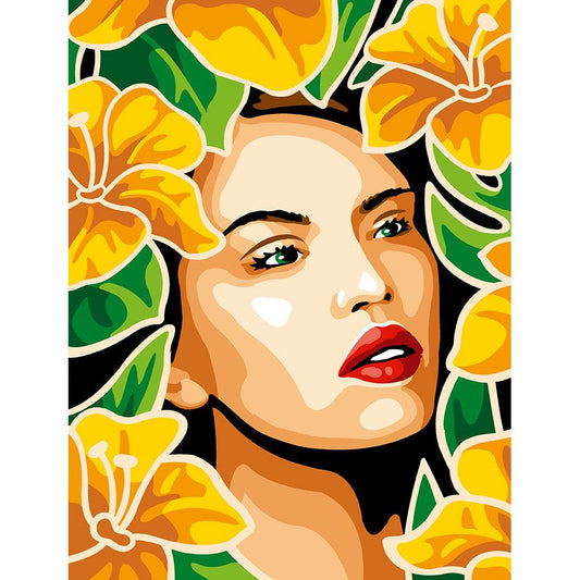 Ragazza nei fiori gialli