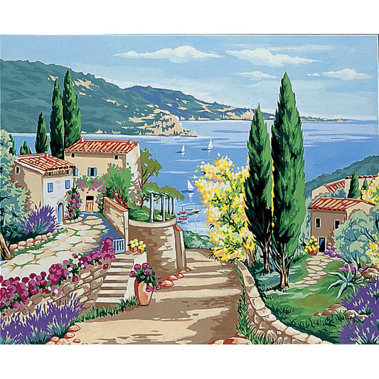 Paesaggio marittimo dalla via