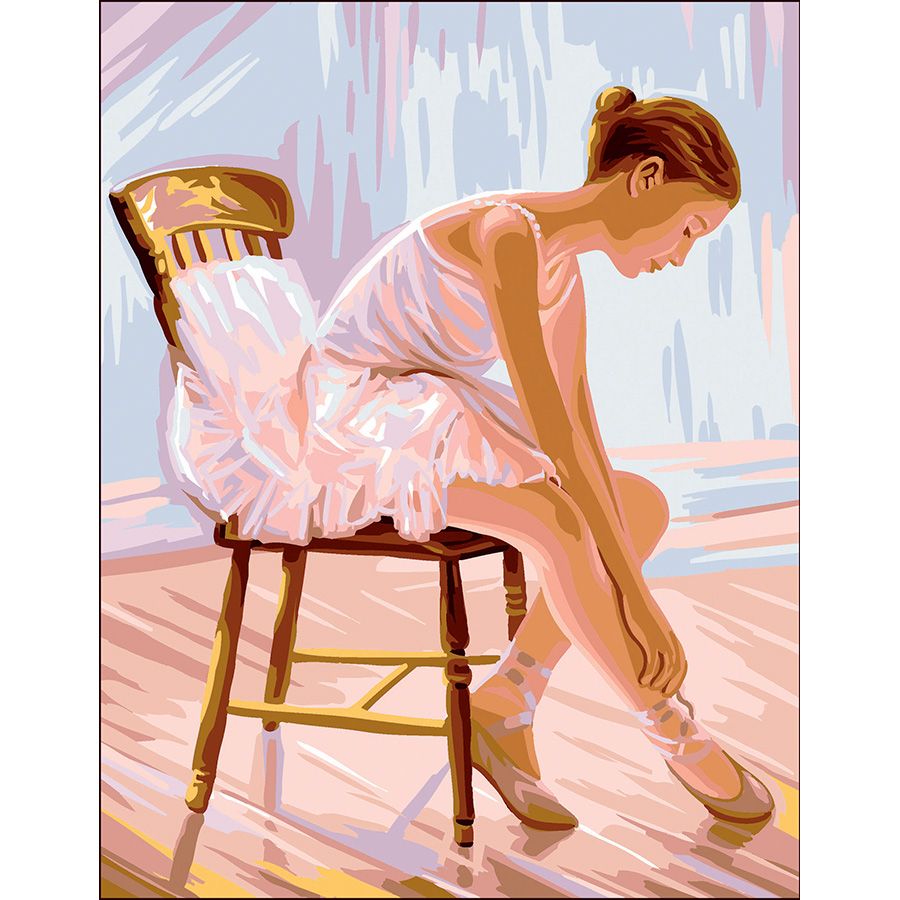 Ballerina sulla sedia
