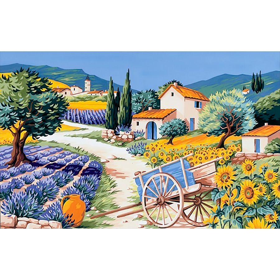 Il carro nel campo di fiori