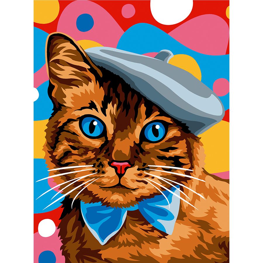 Gatto con cappello e papion