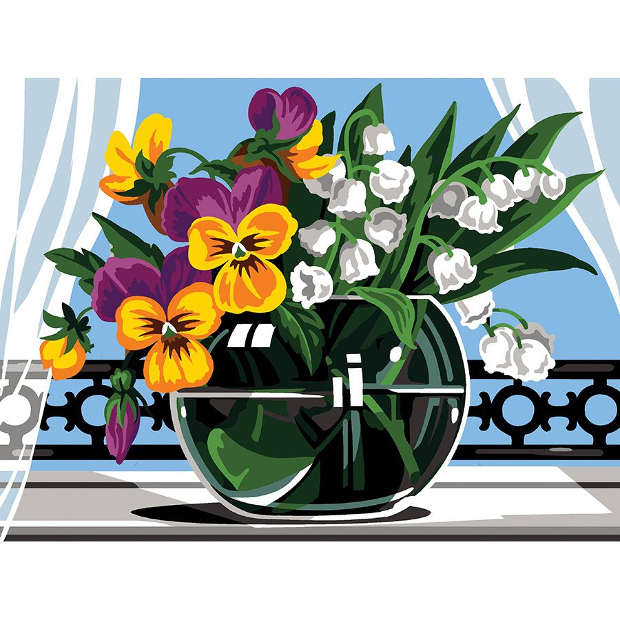 Vaso di fiori nell'acqua