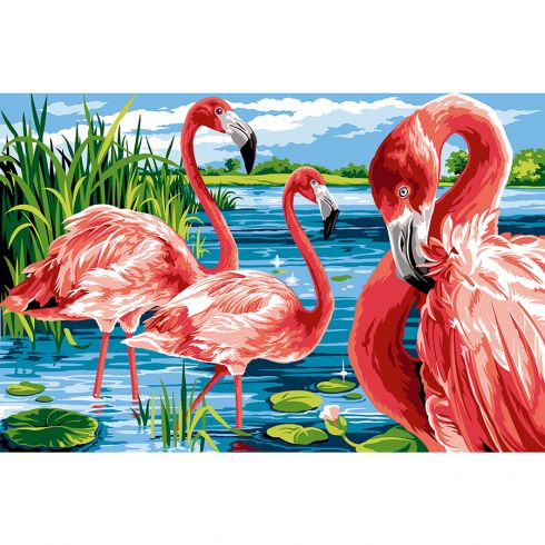 I 3 fenicotteri rosa