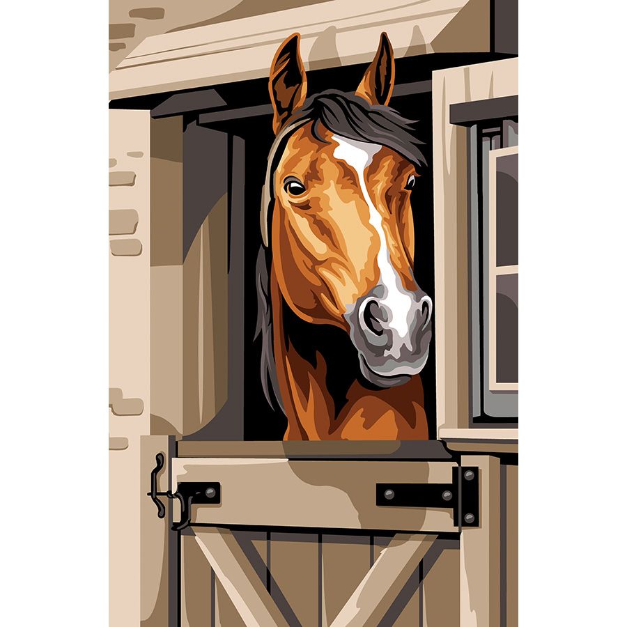 Cavallo nella stalla