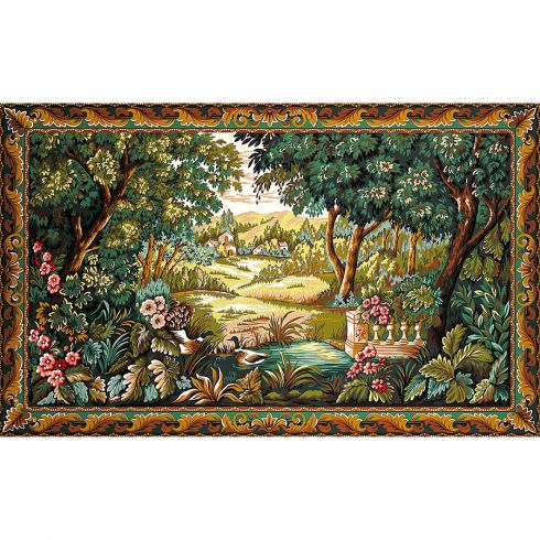 Bosco e paesaggio fiorito