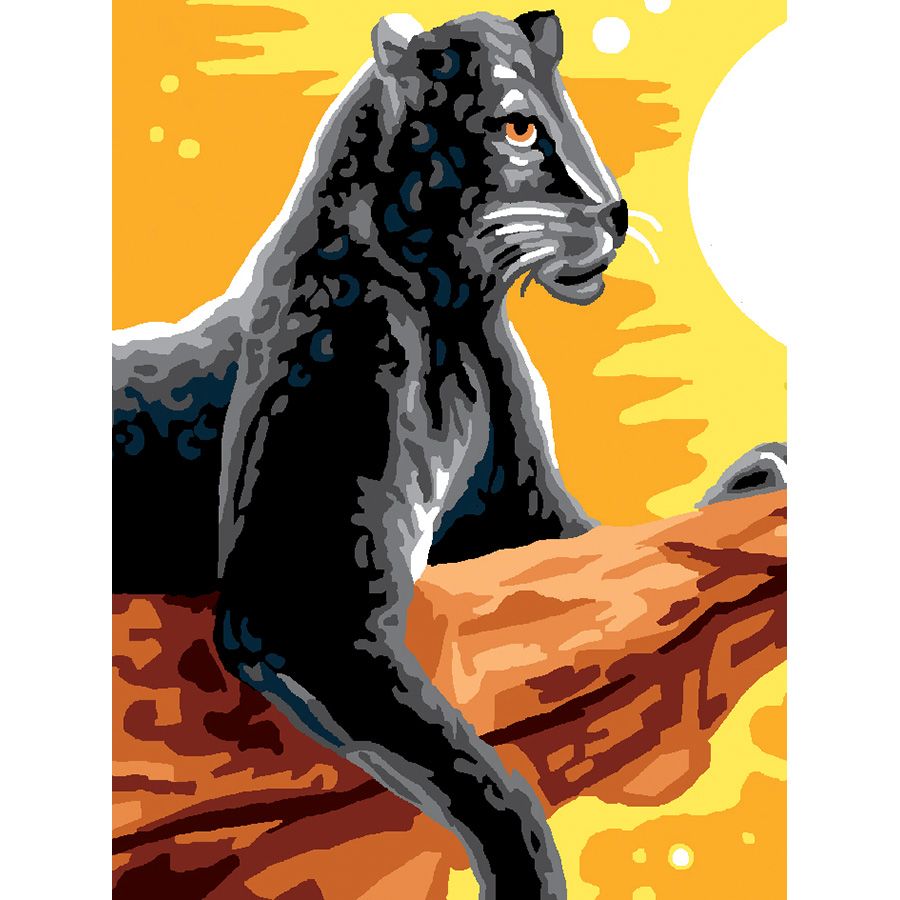 Leopardo sul ramo al tramonto