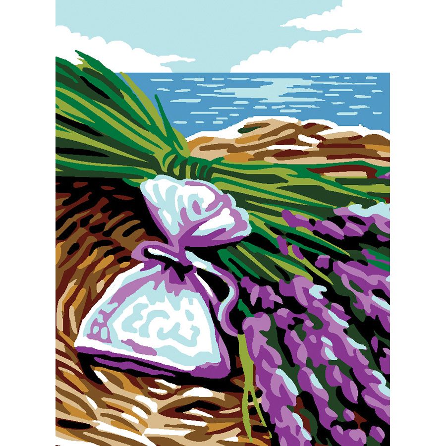 I fiori nel cesto sul mare