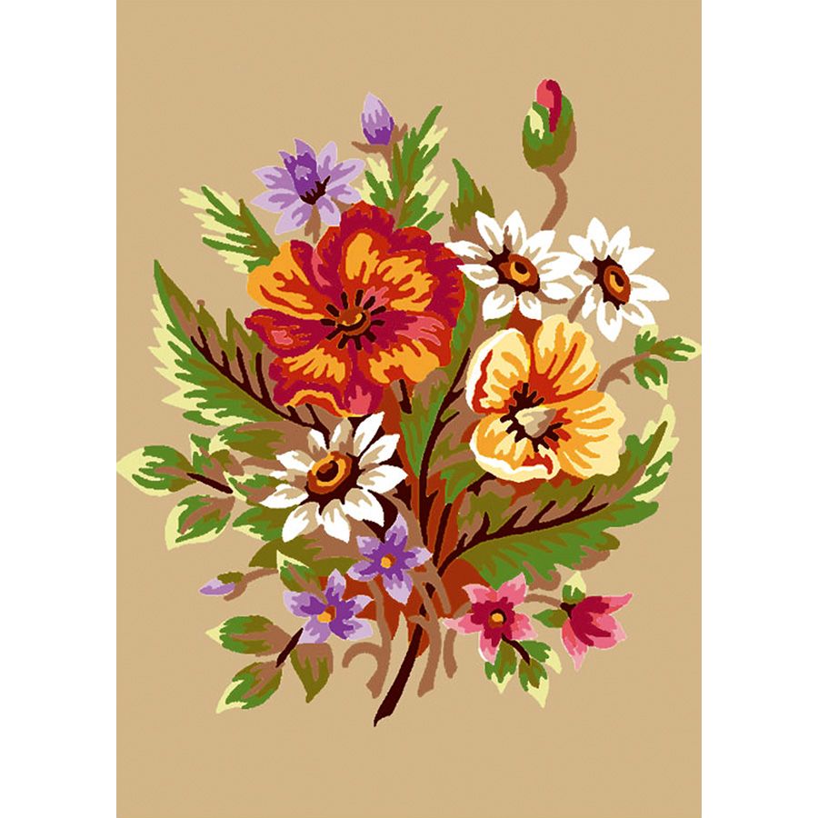 Bouquet su fondo beige