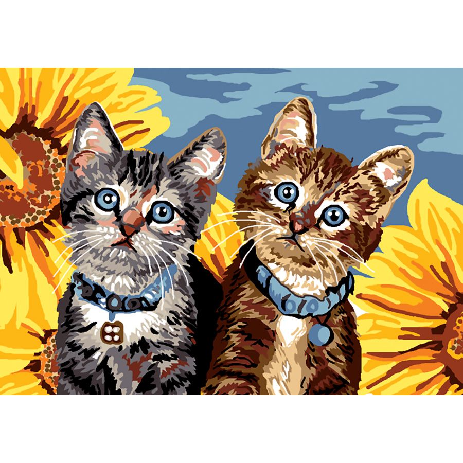 Gatti tra i girasoli