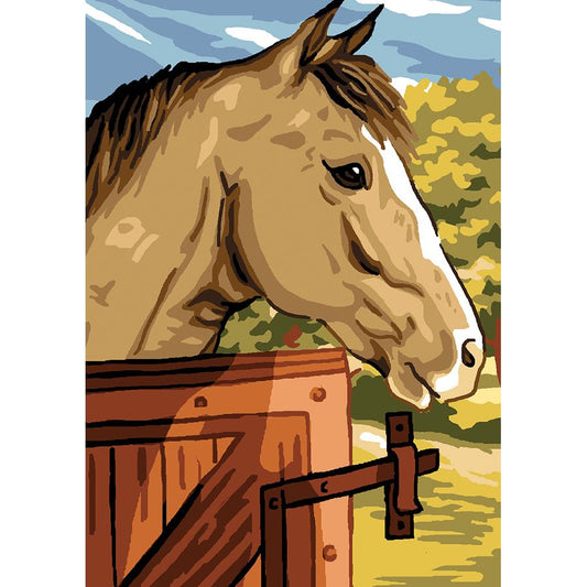 Cavallo nella stalla