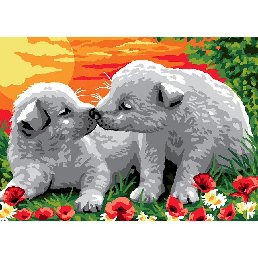 Bacio tra cuccioli