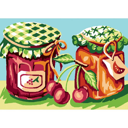Marmellata di ciliegie e banane