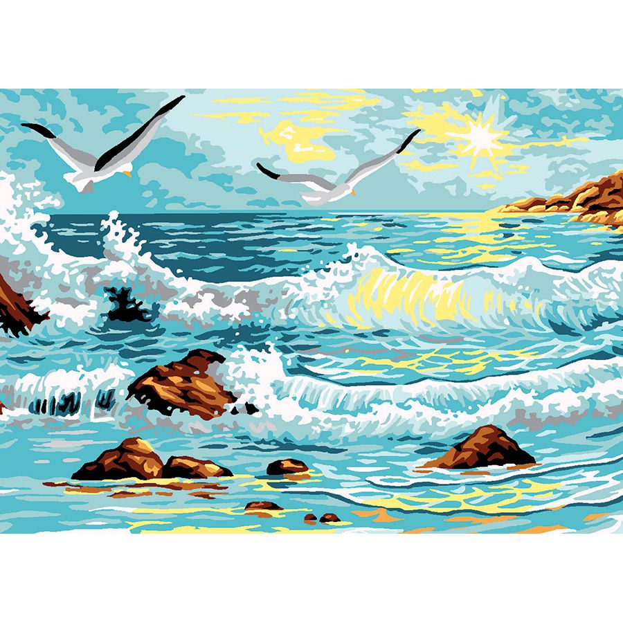 Onde tra gli scogli