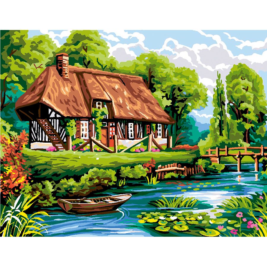 Casa del bosco sul fiume