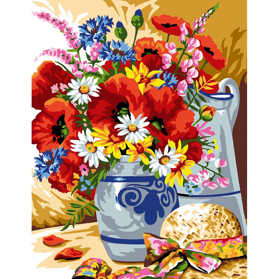 Il cappello e il vaso di fiori